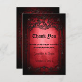 ゴシエレガントック結婚ス サンキューカード (正面/裏面)