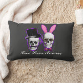 ゴシッおもしろいクのスチームパンカップル ランバークッション (ブランケット)