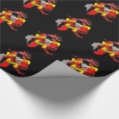 ゴシッおもしろいクのバレンタトゥー ラッピングペーパー (角)