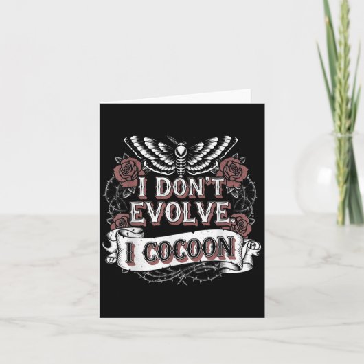 ゴシッおもしろいク引用文I Do Evolve I Cocoon Sarcast カード (正面)
