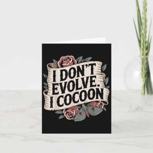 ゴシッおもしろいク引用文I Do Evolve I Cocoon Sarcast カード (正面)