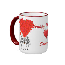 ゴシッおもしろいク骨格と愛ハートバレンタイン