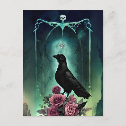 ゴシッお洒落クイラストレーションはがき ポストカード (正面)