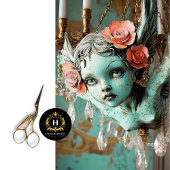 ゴシッお洒落クガーゴイル妖精のフローラデクページ 薄葉紙