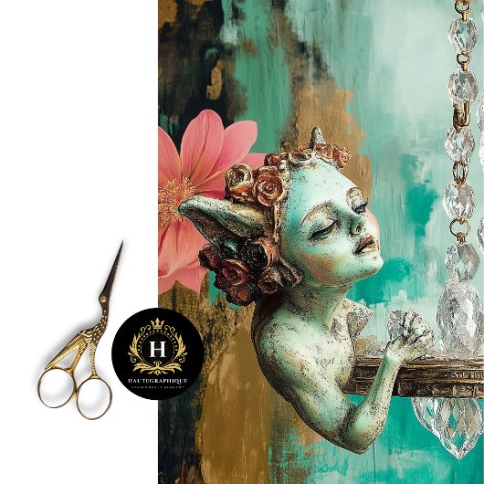 ゴシッお洒落クガーゴイル妖精の切り離し 薄葉紙