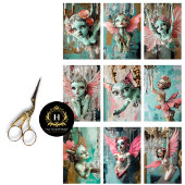 ゴシッお洒落クガーゴイル妖精の切り離し 薄葉紙