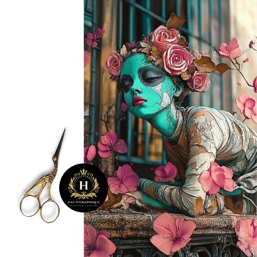 ゴシッお洒落クフローラ像のバラの分離 薄葉紙