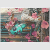 ゴシッお洒落クフローラ像のバラの分離 薄葉紙 (正面)