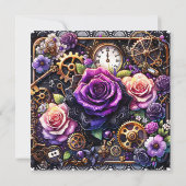 ゴシッかわいらしク美学スチームパンク結婚ズ 招待状 (裏面)