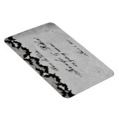 ゴシッエレガントクこうもりレースポシュウェディング日付を保存 マグネット (右側)