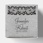 ゴシッエレガントクこうもりレースポー結婚式の引き出物ボックス フェイバーボックス (上部)