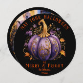 ゴシッエレガントクのハロウィンメリーの右家族の写真 シーズンカード (正面/裏面)