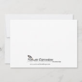 ゴシッエレガントクの白黒ハローウィンパーティ 招待状 (裏面)