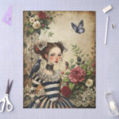 ゴシッエレガントクガール&レイヴンインバラガーデン 薄葉紙 (クラフト)