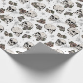 ゴシッエレガントクスカルハロウィーンディアデロスムエルトス ラッピングペーパー (角)