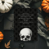 ゴシッエレガントクスカルブラックダマスクハローウィンパーティ