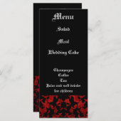 ゴシッエレガントクテーマ結婚披露宴 メニュー (正面/裏面)