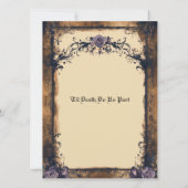 ゴシッエレガントクハロウィーン保存日付招待状 招待状 (裏面)