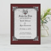 ゴシッエレガントクハロウィーン保存日付招待状 招待状 (スタンド正面)