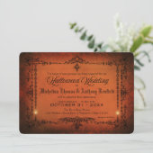 ゴシッエレガントクハロウィーン結婚式招待状 招待状 (スタンド正面)