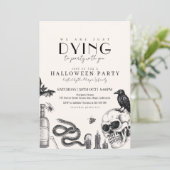 ゴシッエレガントクハローウィンパーティとスカル 招待状 (スタンド正面)