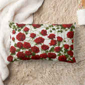 ゴシッエレガントクバラつる植物シームレスピローデザイン ランバークッション (ブランケット)