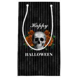 ゴシッエレガントクバラ&スカルハッピーハローウィン スモールペーパーバッグ