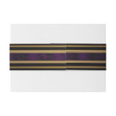 ゴシッエレガントクパープルと金ゴールド 招待状ベリーバンド (裏面例)