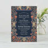 ゴシッエレガントクビクトリアンゴールド結婚フォイル 招待状 (スタンド正面)