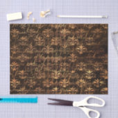 ゴシッエレガントクビクトリアンブラウンダマスクティッシュペーパー 薄葉紙 (クラフト)