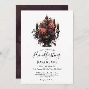 ゴシッエレガントクフローラキャンドル手打ち 招待状