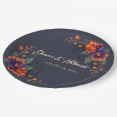 ゴシッエレガントクフローラシック結婚ズ ペーパープレート (アングル)