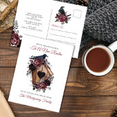 ゴシッエレガントクフローラハロウィーン新しいホームムービング シーズンポストカード