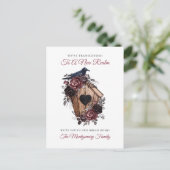 ゴシッエレガントクフローラハロウィーン新しいホームムービング シーズンポストカード (スタンド正面)