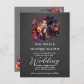 ゴシッエレガントクフローラ写真QRC結婚s ポストカード (正面/裏面)