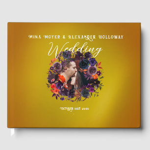 ゴシッエレガントクフローラ写結婚真 ゲストブック