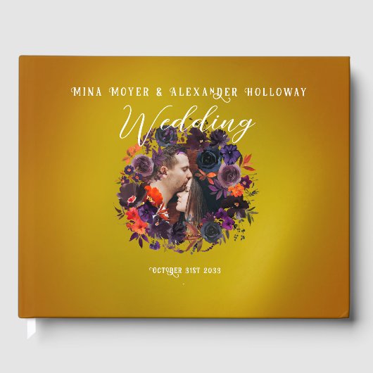 ゴシッエレガントクフローラ写結婚真 ゲストブック (正面)