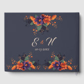 ゴシッエレガントクフローラ結婚ズゲストブック ゲストブック (裏面)