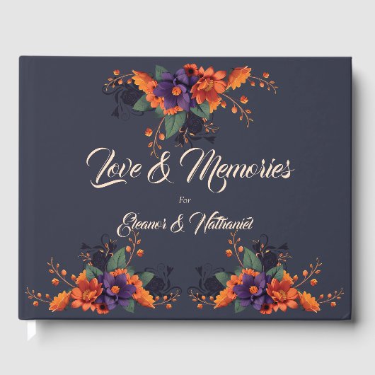 ゴシッエレガントクフローラ結婚ズゲストブック ゲストブック (正面)