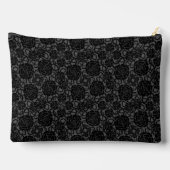 ゴシッエレガントクブラックバラパタパーソナライズされたーン アクセサリーポーチ (裏面)