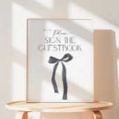 ゴシッエレガントクブラックボウゲストブック 台座サイン