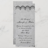 ゴシッエレガントクレースポー結婚式 プログラム (正面/裏面)