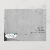 ゴシッエレガントクレースポーRSVPポストカード インビテーションポストカード (裏面)