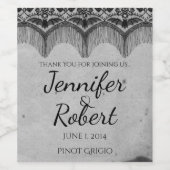 ゴシッエレガントクレースポ結婚スのワインラベル ワインラベル (シングルラベル)