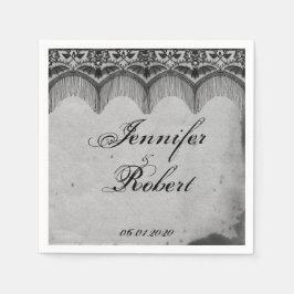ゴシッエレガントクレースポ結婚スナプキン スタンダードカクテルナプキン