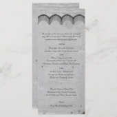 ゴシッエレガントクレース結婚ポスのメニュー メニュー (正面/裏面)