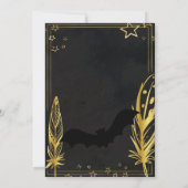 ゴシッエレガントクヴィンテージの花I日を保存 招待状 (裏面)