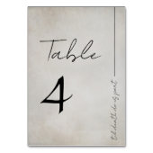 ゴシッエレガントク動揺してス テーブルナンバー (裏面)