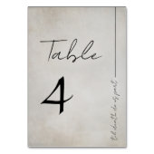 ゴシッエレガントク動揺してス テーブルナンバー (正面)