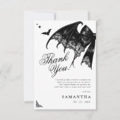 ゴシッエレガントク式ベビーシャワーサンキューカード サンキューカード (正面)